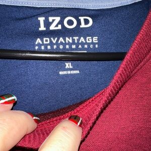 Izod Advantage Performance Burgundy Sweater